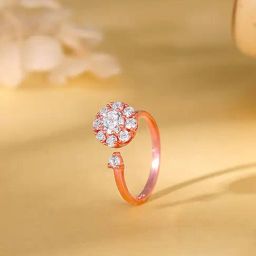 GIVA 925 Sterling Silver Rose Gold Ring for Women-image-62
