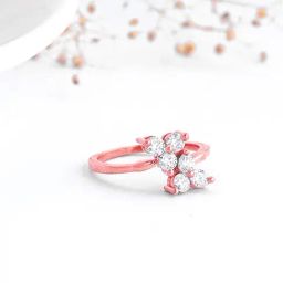 GIVA 925 Sterling Silver Rose Gold Ring for Women-image-90