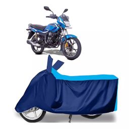 Auto Pearl Two Wheeler Cover for Bajaj Platina 110 - Cyan, Blue-image-88
