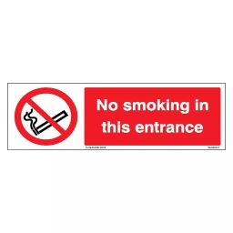 SUNSIGNS No Smoking in this entrance Signage Size 150x200 mm HP Print + Vinyl + Sun Board, SS0209-image-90