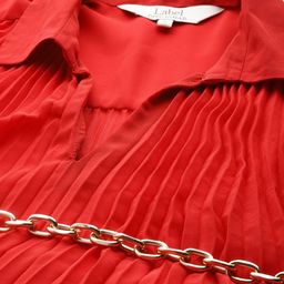 Label Ritu Kumar Georgette A-Line Dress With Inner And Belt image 2