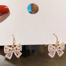 SZN Korean Artificial Stones Studded & Beads Beaded Contemporary Drop Earrings-52