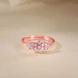 GIVA 925 Sterling Silver Rose Gold Ring for Women-picture-17