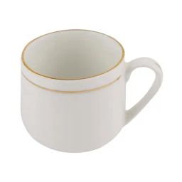 SONAKI White Bone China Coffee Mugs (140 ml) - Set of 6 image 3