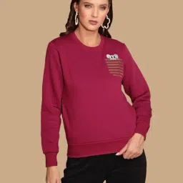 Global Republic Purple Embellished Sweatshirt-image-52