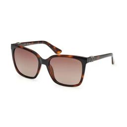Guess Brown Polarized UV Protected Square Sunglasses for Women GUS786552H57SG-image-46