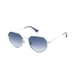 Police Grey UV Protected Geometric Sunglasses for Men SPLN30K52579SG-picture-28