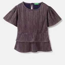 United Colors of Benetton Girls Multicolor Striped Top-picture-19