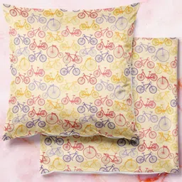 ArtzFolio Multicoloured Set of 2 Square Cushion Covers-26