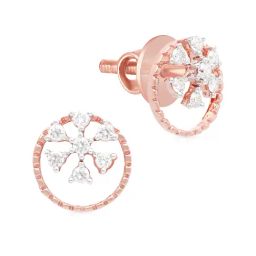 Malabar Gold and Diamonds 18k Rose Gold Stud Earrings-image-96