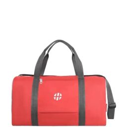 Harissons Cleo Red Polyester Solid Duffle Bag-image-10