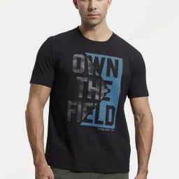 Jockey 2718 Black Super Combed Cotton Rich Half Sleeves T-Shirt (Prints May Vary)-image-129