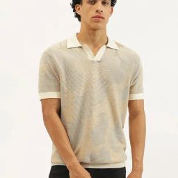 United Colors Of Benetton Beige Cotton Relaxed Fit Polo T-Shirt-picture-39
