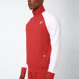 Reebok Red Cotton Regular Fit Colour Block Sports Jacket-picture-46