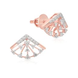 Malabar Gold and Diamonds 18k Rose Gold Stud Earrings-image-89