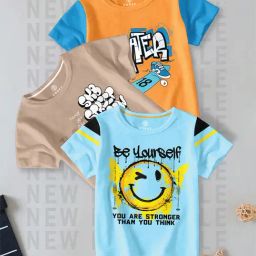 Codez Kids Multicolor Printed T-Shirt (Pack Of 3)-68