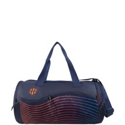 Harissons Speedon Navy Blue Polyester Striped Duffle Bag-image-56