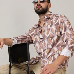 Campus Sutra Multicolored Regular Fit Printed Shirt-image-87