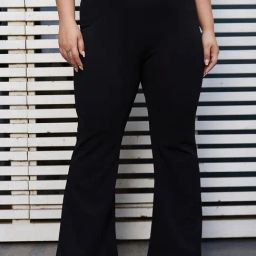CURVE BY KASSUALLY Black Regular Fit Mid Rise Pants-image-25