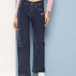 Aarika Navy Denim Solid Jeans-image-95
