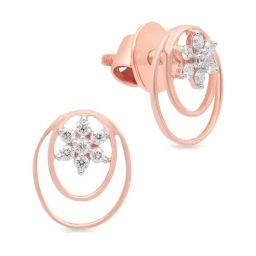 Malabar Gold and Diamonds 18k Rose Gold Stud Earrings-image-97