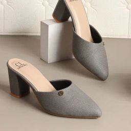 Carlton London Women's Grey Mule Shoes-image-77