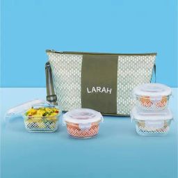 Borosil Green Glass Leak Proof Lunch Box with Bag (240 ml)-41