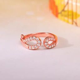GIVA 925 Sterling Silver Rose Gold Ring for Women-image-96