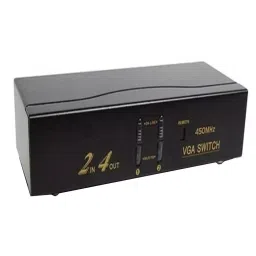 Techut VGA Switch 2 Input 4 Output 1920x1440 Pixels DC 9 V 250 MHz, THT-268-3