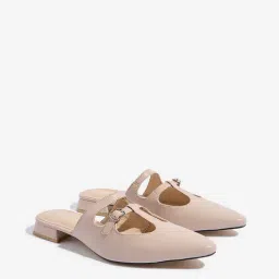 LUNA BLU by Westside Nude Cut-Out Detailed Mules-image-52