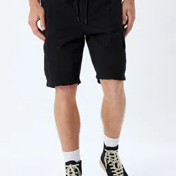Koton Men Mid-Rise Regular Fit Cargo Styles Shorts-image-28