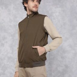 Crimsoune Club Olive Regular Fit Reversible Jacket-image-36