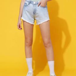 Belliskey Light Blue Denim Shorts-image-72