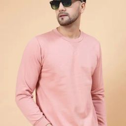 Rigo Pink Regular Fit Printed Round Neck Sweatshirt-image-9