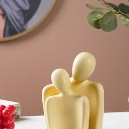 The Artment Decorative Human Set of 2 Sclupture Yellow Polyresin Showpiece Figurine-image-40