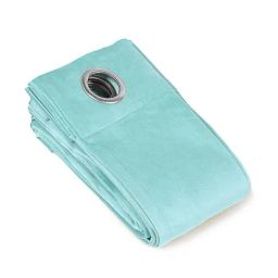 Saral Home Teal Velvet Solid Curtain-23