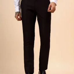 Cantabil Wine Regular Fit Self Design Trousers-image-23