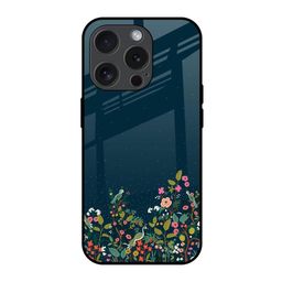 QRIOH Floral Printed iPhone 15 Pro Back Case Mobile Accessories-image-98