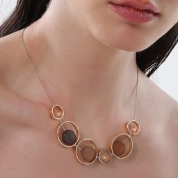 SOHI The Orb Collar Gold Plated Necklace-23