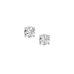 LUNA 14 KT White Gold 1.46 Ct Lab Grown Diamond Stud Earrings - 3.64 g-picture-11