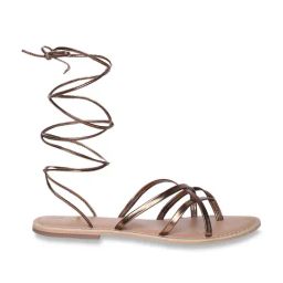 Tao Paris Women's CHELSEA Bronze Gladiator Sandals-image-2