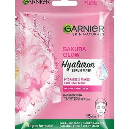 Garnier Skin Naturals Sakura White Face Serum Sheet Mask Pink - 28 gm-image-70