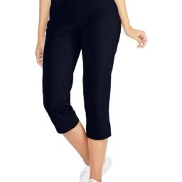 Enamor Navy Cotton Capris-picture-3