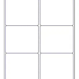 MM WILL CARE 99x93 mm White A4 Size Self Adhesive Label - 6 Sticker Per Sheet - Pack of 50 Sheets-36