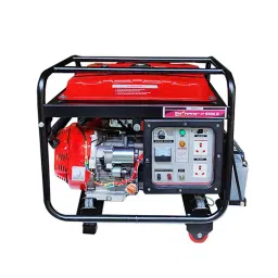 HPM Petrol 21.8 Amp Recoil & Self Start Portable Generator 5.5 kVA Maximum Output, HP-6500E-22