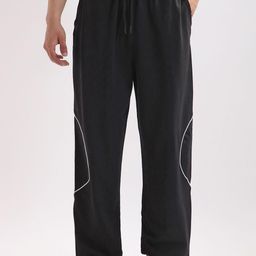NOBERO Men Solid Oversized Fit Joggers-image-74