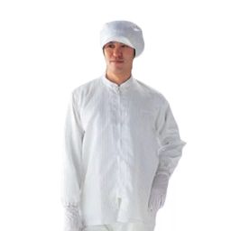 AS ONE CR Jacket Stand Collar SC-101 for Unisex XL Size 98.2% Polyester, 1.8% Conductive Fiber White, SC101-picture-30