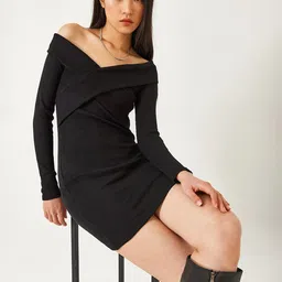 BIANCO LUCCI Women Off-Shoulder Sheath Dress-image-97