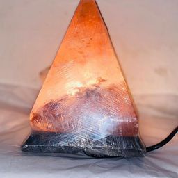 On Earth Pyramid Himalayan Salt Lamp Pack of 1 - Multicolor-image-4