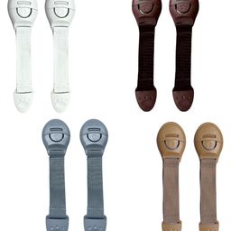 KidDough Furniture Safety Locks for Kids - Pack of 2 White + 2 Brown + 2 Beige + 2 Grey Child Locks, for Drawers, Cabinets, Fridge, Cupboard, Strong and Adhesive Safety Locks-image-8
